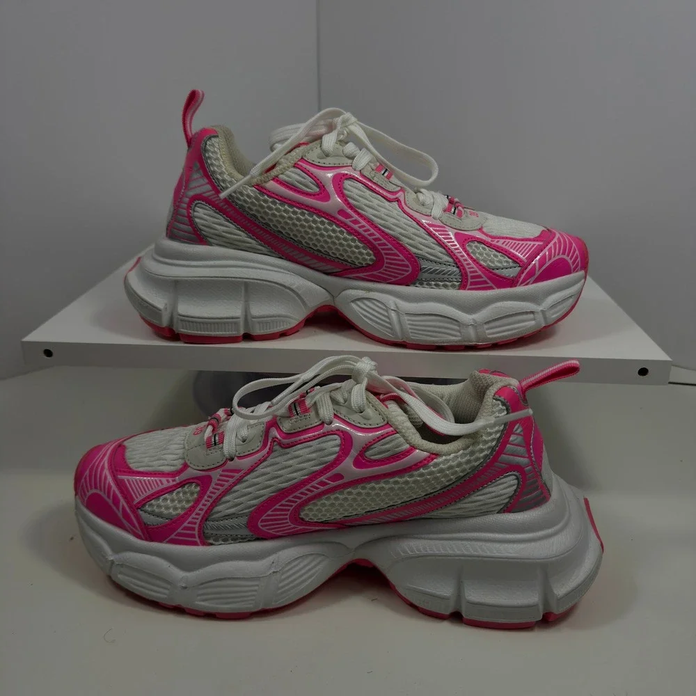 Chunky Sneakers‎ Women Size 9M Hot Pink White Mesh Athletic